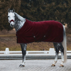 Polarfleece deken Kiel Horze Donkerrood Polarfleece deken Kiel Horze Donkerrood