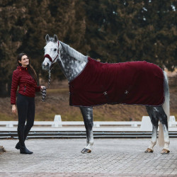 Polarfleece deken Kiel Horze Donkerrood Polarfleece deken Kiel Horze Donkerrood