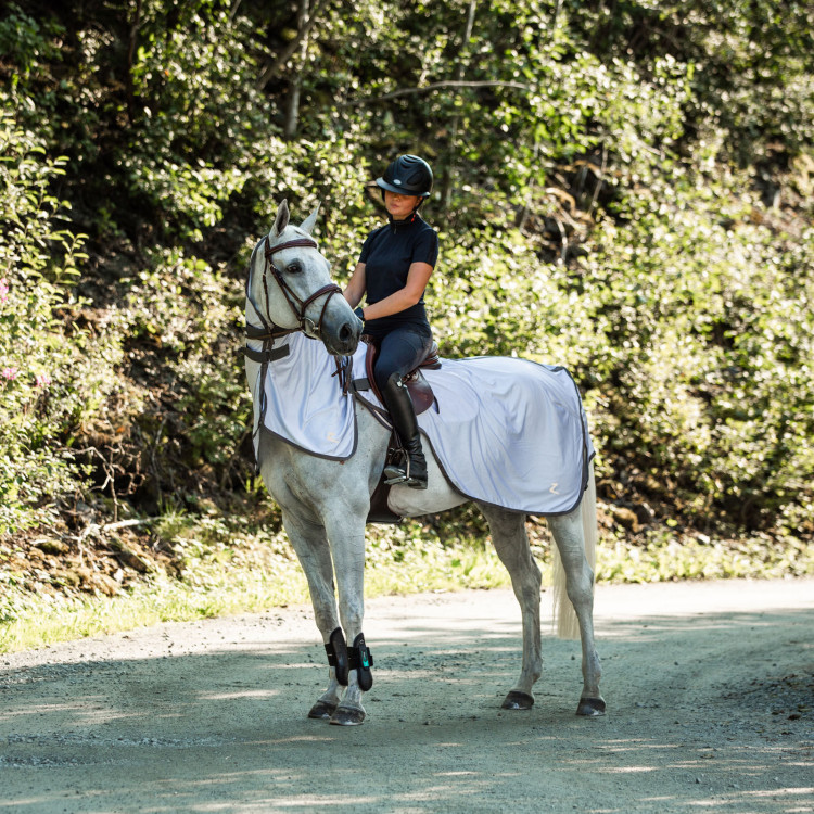 Anti-insectendeken om te paard te rijden Eira met afneembare hals Horze Anti-insectendeken om te paard te rijden Eira met afneembare hals Horze