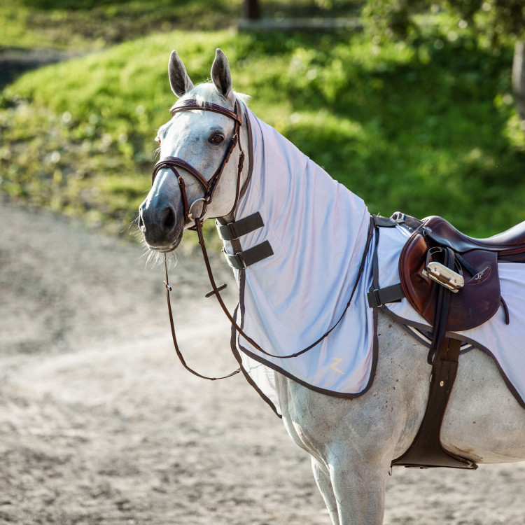 Anti-insectendeken om te paard te rijden Eira met afneembare hals Horze Anti-insectendeken om te paard te rijden Eira met afneembare hals Horze