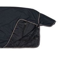 Buitendeken met halsdeken Glasgow 300 g pony Horze Donkerblauw Buitendeken met halsdeken Glasgow 300 g pony Horze Donkerblauw