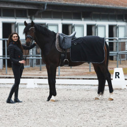 Zadeldeken fleece Kiel Horze Zwart Zadeldeken fleece Kiel Horze Zwart