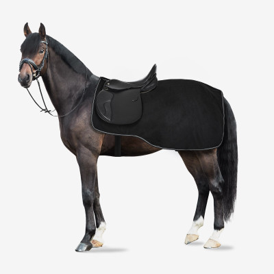 Fleece zadeldeken Kiel Horze Zwart