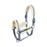 Halster Marquess met voering van imitatiebont Horze Egeïsch Blauw Halster Marquess met voering van imitatiebont Horze Egeïsch Blauw