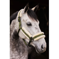 Halster Marquess met voering van imitatiebont Horze Egeïsch Blauw Halster Marquess met voering van imitatiebont Horze Egeïsch Blauw