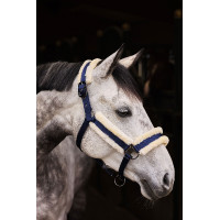 Halster Marquess met voering van imitatiebont Horze Egeïsch Blauw Halster Marquess met voering van imitatiebont Horze Egeïsch Blauw