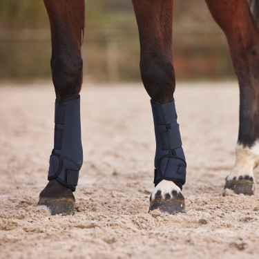 Neopreen gesloten peesbeschermers Horze Donker marineblauw Neopreen gesloten peesbeschermers Horze Donker marineblauw