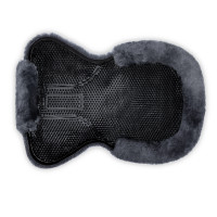 Harleigh schokdemper met schapenwolvoering Horze Donkergrijs