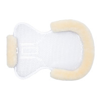 Gel schokdemper Harleigh met schapenrand Horze Gebroken wit