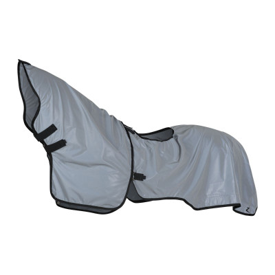 Couvre-reins réfléchissant Luminox avec couvre-encolure Horze Argent