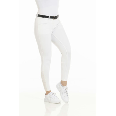 Pantalon Equithème Claudine fond silicone Blanc