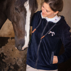 Sweat-zip Emy Velvet Pénélope