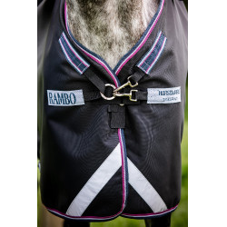 Horseware Rambo Supreme Turnout Vari-layer 1680D 250g deken Marine / bordeaux Blauw