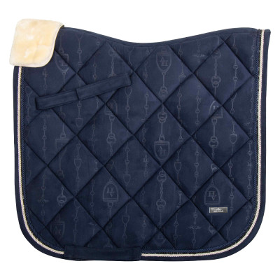Tapis de selle dressage HV Polo Lauren Bleu marine