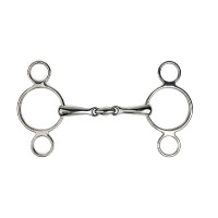 Mors réglable Metalab 3 anneaux double brisure Mors réglable Metalab 3 anneaux double brisure
