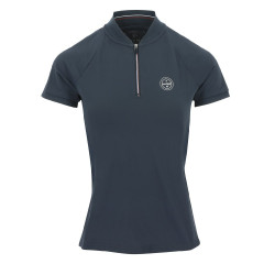 Polo Equithème Emma korte mouwen Marineblauw