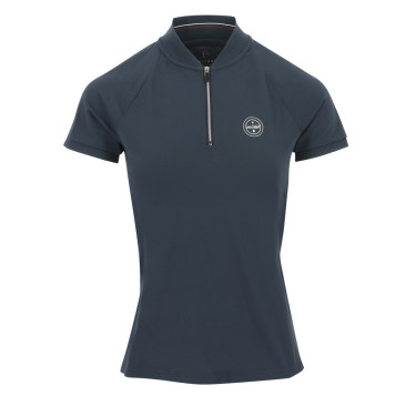 Polo Equithème Emma korte mouwen Marineblauw