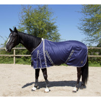 Katoenen T-shirt T van T Marine / grijs Blauw