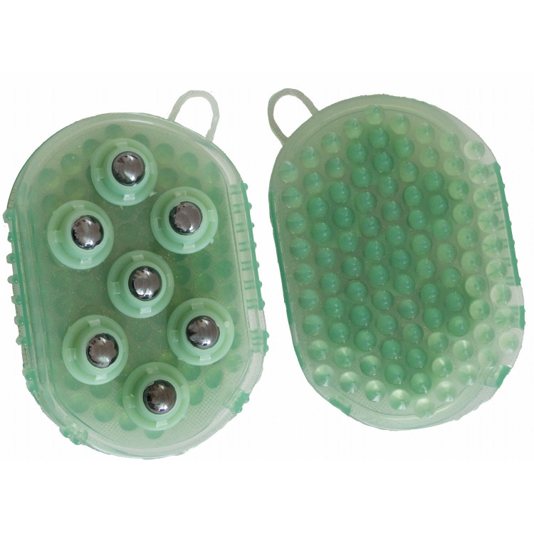 Massageborstel met T-vormige balletjes