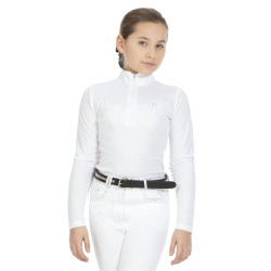 Polo Equi-Theme Mesh manches longues coupe cintrée