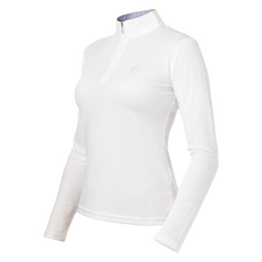 Polo Equi-Theme Mesh manches longues coupe cintrée