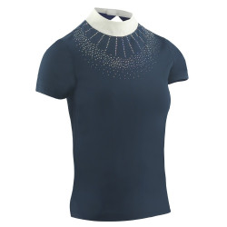 Polo Equithème London korte mouwen Marineblauw