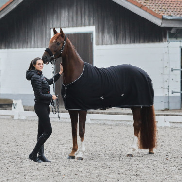 Halster Kiel met fleecevoering Horze Zwart Halster Kiel met fleecevoering Horze Zwart