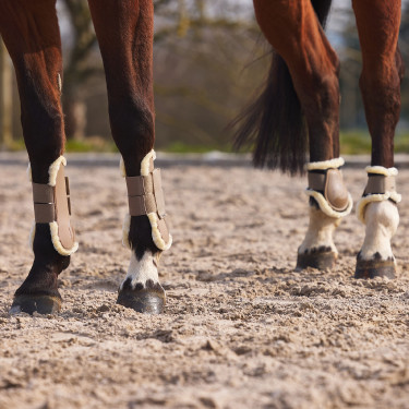 Schapenvacht peesbeschermers Horze Windsor Lichtbruin
