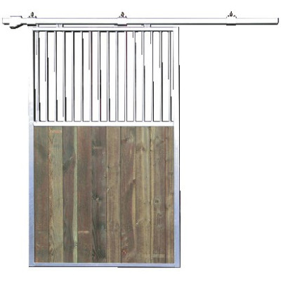 PORTE DE BOX PIN DOUGLAS 1.37 M COULISSANTE