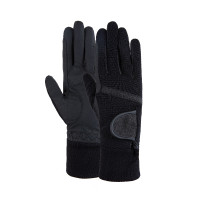 Winterhandschoenen Horze Sage dames hoge bescherming polsen Zwart