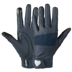 Kindergloves Horze met glinsterende hartjesprint Kindergloves Horze met glinsterende hartjesprint