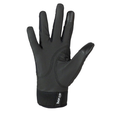 Rekbare Horze handschoenen dames neopreen manchetten Zwart Rekbare Horze handschoenen dames neopreen manchetten Zwart