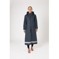 Lange damesregenjas Horze Hazel met splitten Donker marineblauw Lange damesregenjas Horze Hazel met splitten Donker marineblauw
