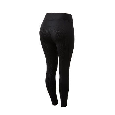 Dames winterlegging Horze Active met siliconen zitvlak Zwart