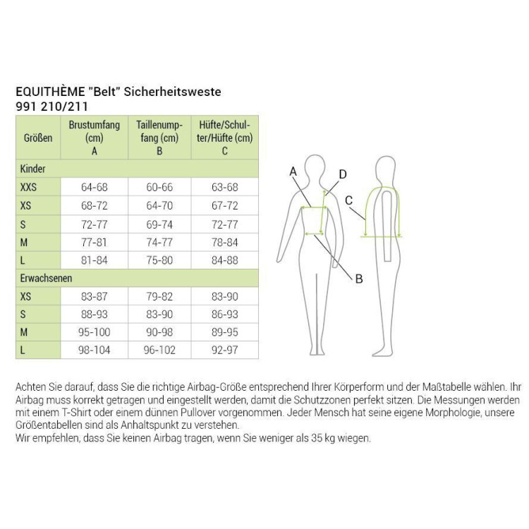 Beschermvest Equithème Belt Beschermvest Equithème Belt