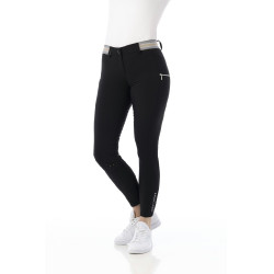 Broek Equitheme Lor siliconen zitvlak Zwart