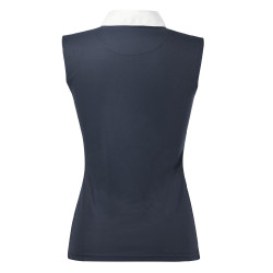 Polo Equithème Mesh Colours SM Marine / blauw / wit