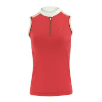 Damespolo Equithème Smoff zonder mouwen Fuchsia Roze