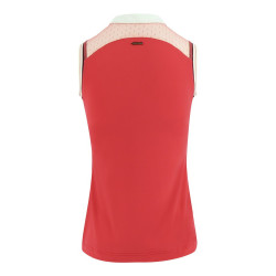 Damespolo Equithème Smoff zonder mouwen Fuchsia Roze