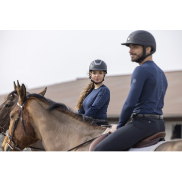 T-shirt Equithème Savy Marineblauw