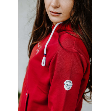 Hoodie Equithème Britney Kers Rood