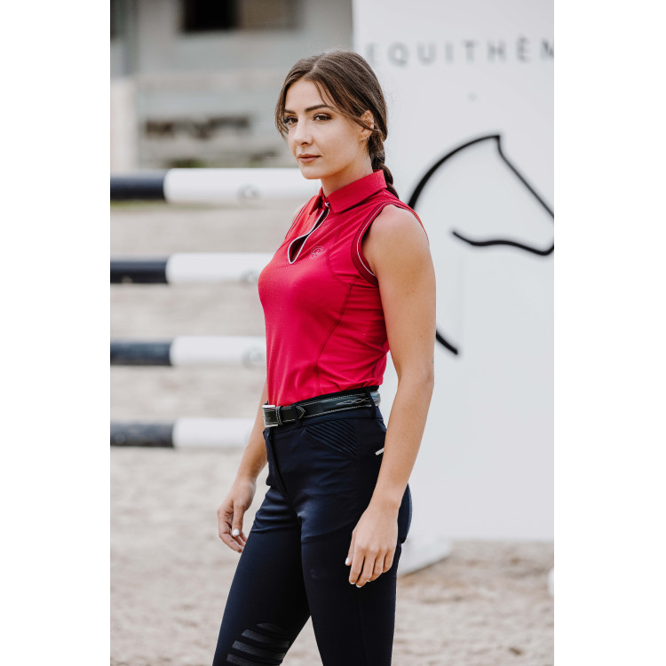 Polo Equithème Sarah zonder mouwen Polo Equithème Sarah zonder mouwen
