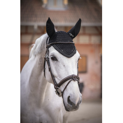 Paardenoornet New Strass Pénélope Zwart