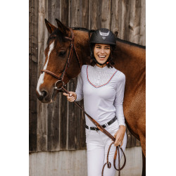 Polo Equithème Cabourg lange mouwen Wit