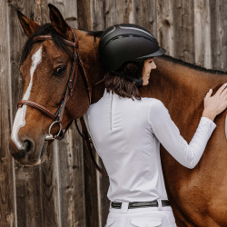 Polo Equithème Cabourg lange mouwen Wit