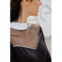 Polo Equithème Valencia lange mouwen Zwart Polo Equithème Valencia lange mouwen Zwart