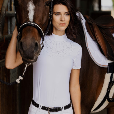 Polo Equithème London korte mouwen Wit