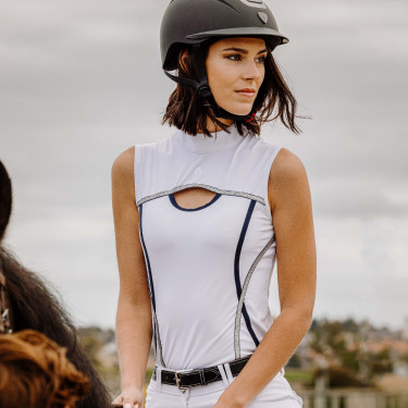 Polo Equithème Puebla zonder mouwen Polo Equithème Puebla zonder mouwen