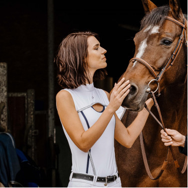 Polo Equithème Puebla zonder mouwen Polo Equithème Puebla zonder mouwen