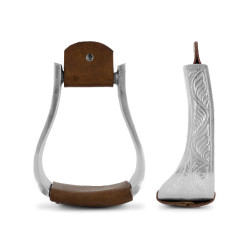 Western stijgbeugels Lakota eco aluminium en leer